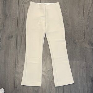 Zara Off-White Flared Trousers